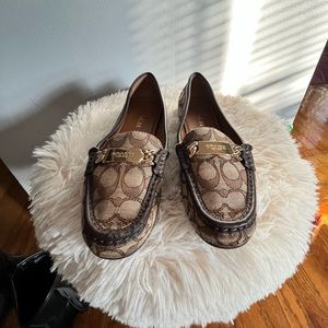 Coach loafers used